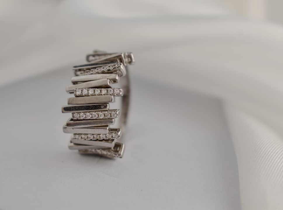 خاتم فضة نسائي